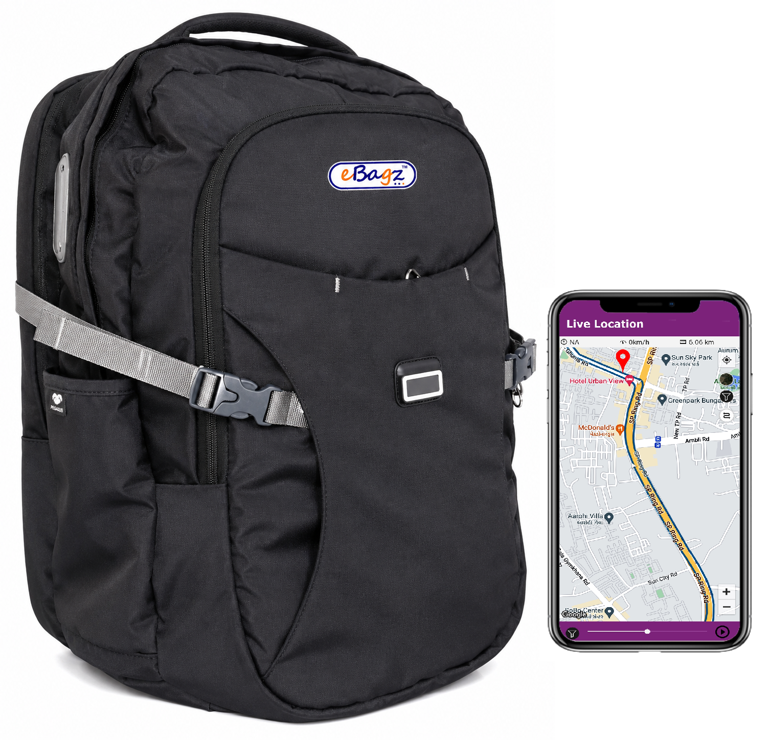 SecureMate-I 45 Liter GPS Backpack