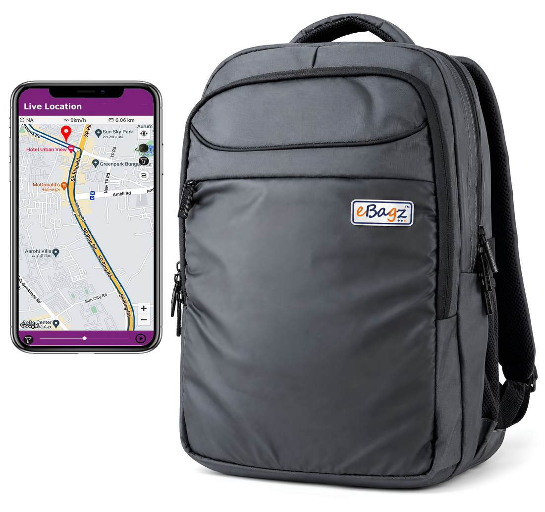SafeMate-I 27 Liter Grey GPS Backpack