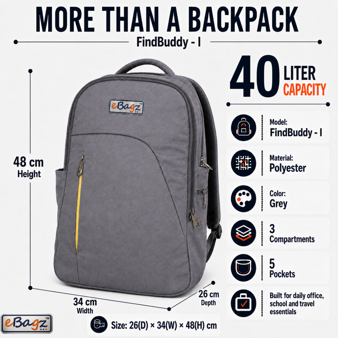FindBuddy-I 40 Liter GPS Backpack