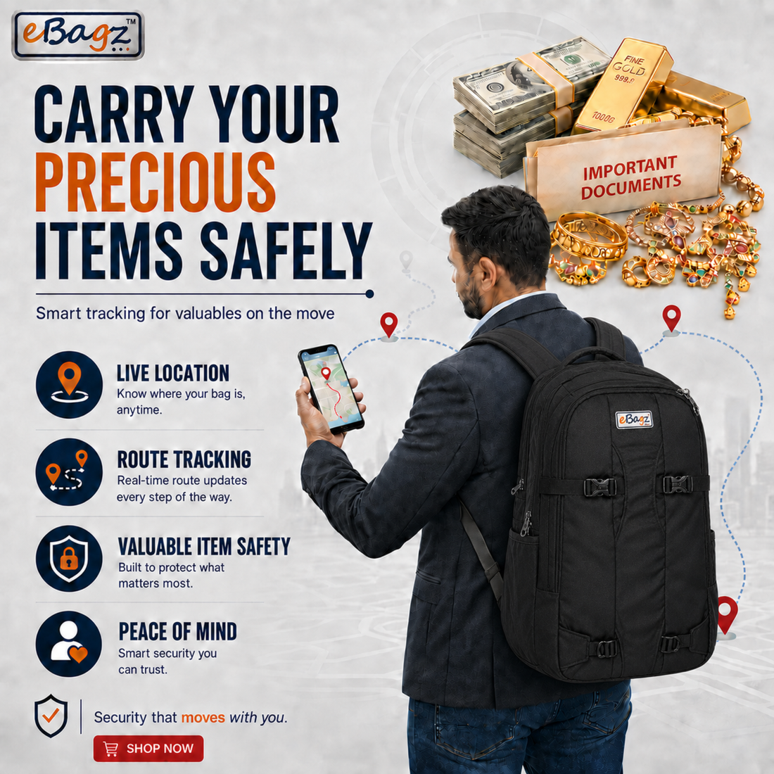 GeoConnect-I 45 Liter GPS Rucksack