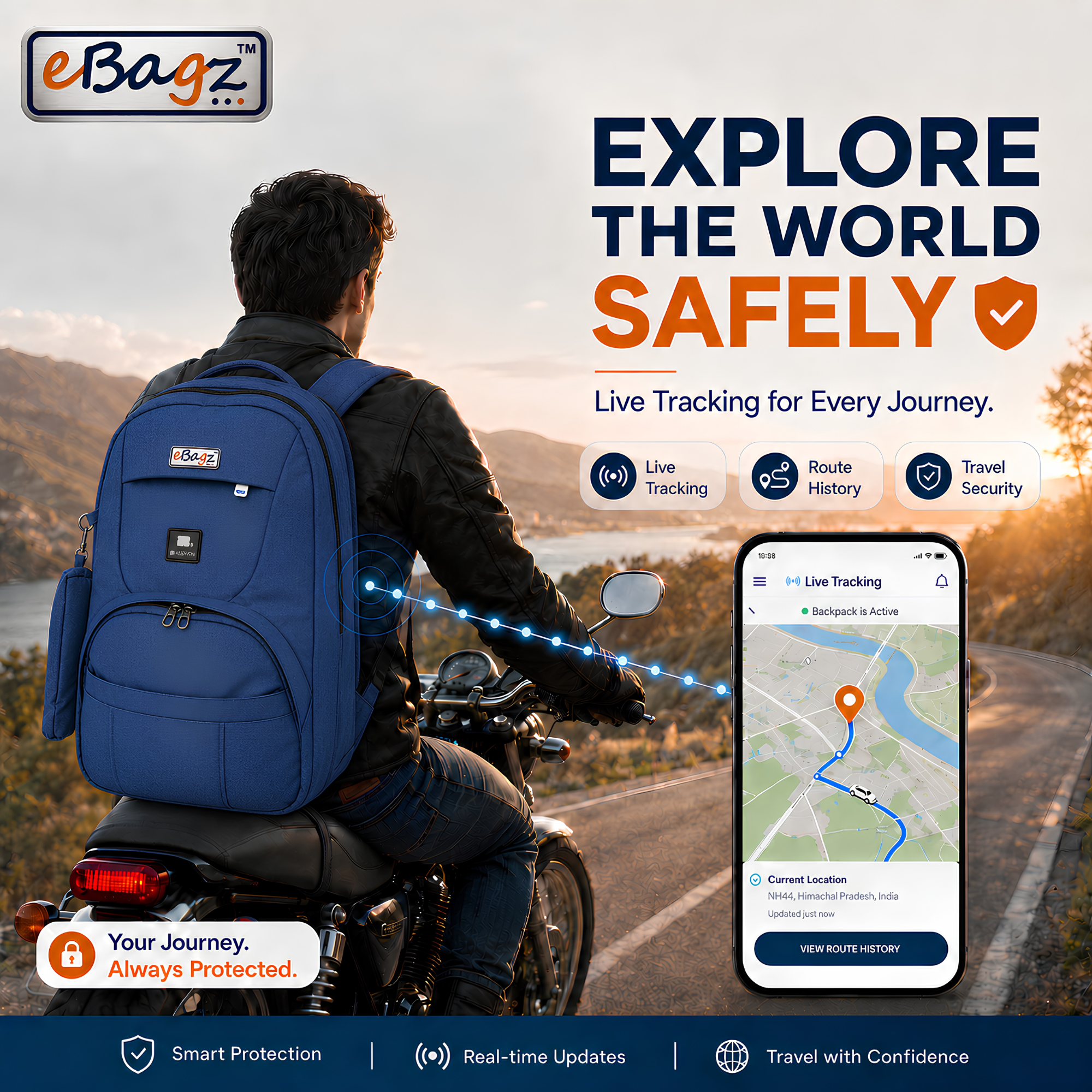 SmartBuddy-V 35 Liter GPS + Voice Monitor Backpack