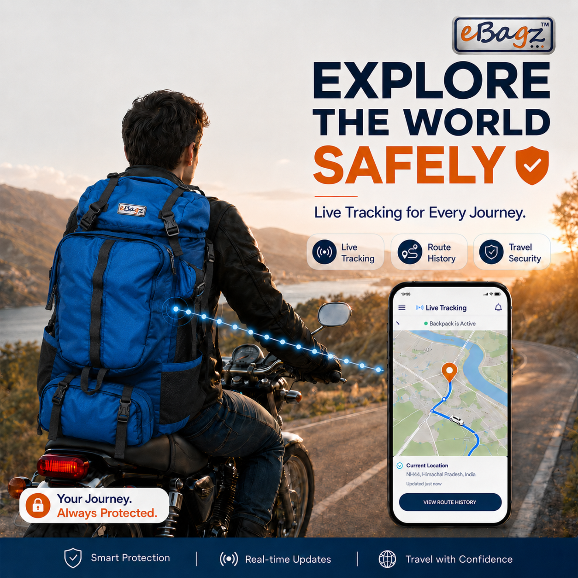 GeoSmart-V 55 Liter GPS + Voice Monitor Rucksack