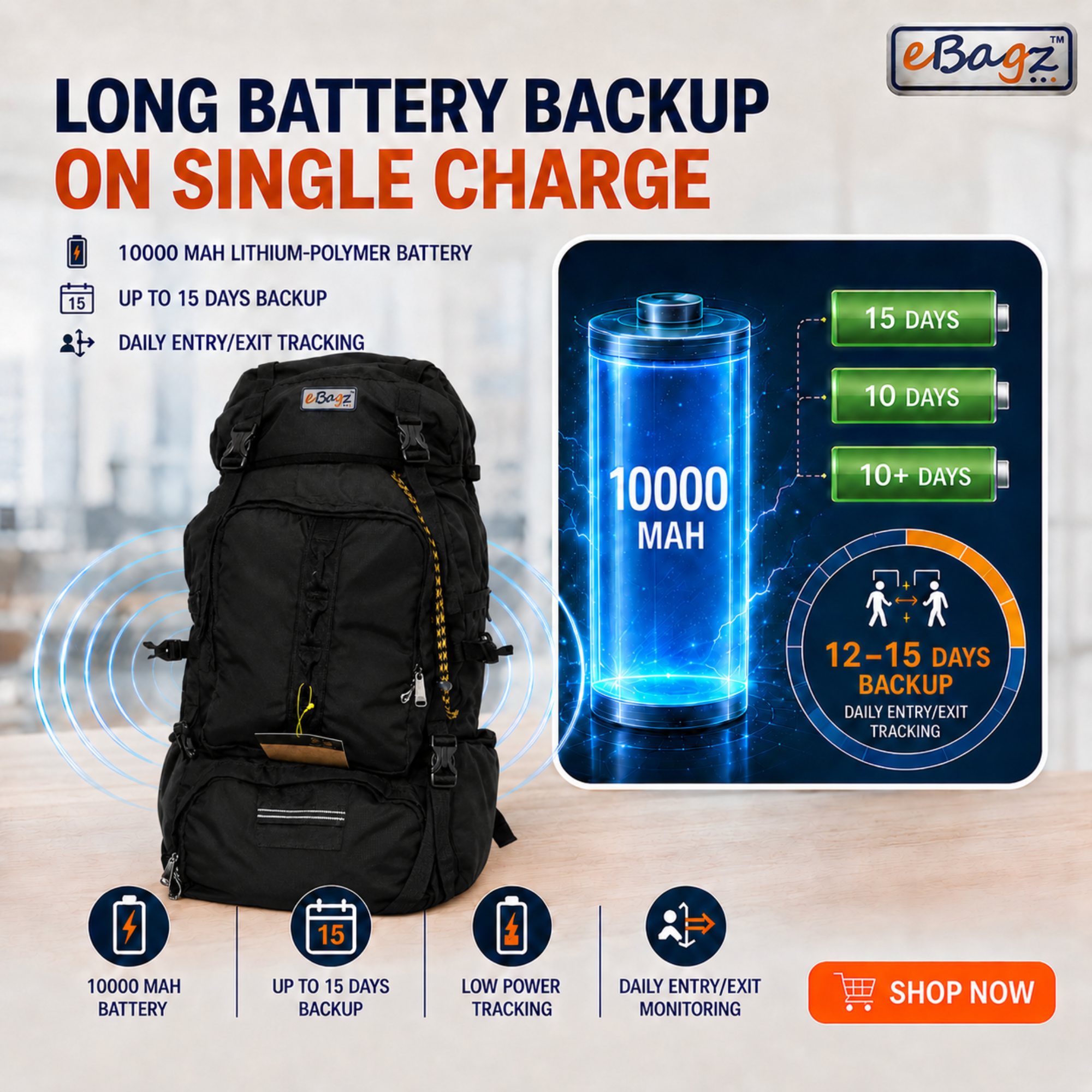 GeoGuard-I 60 Liter GPS Rucksack