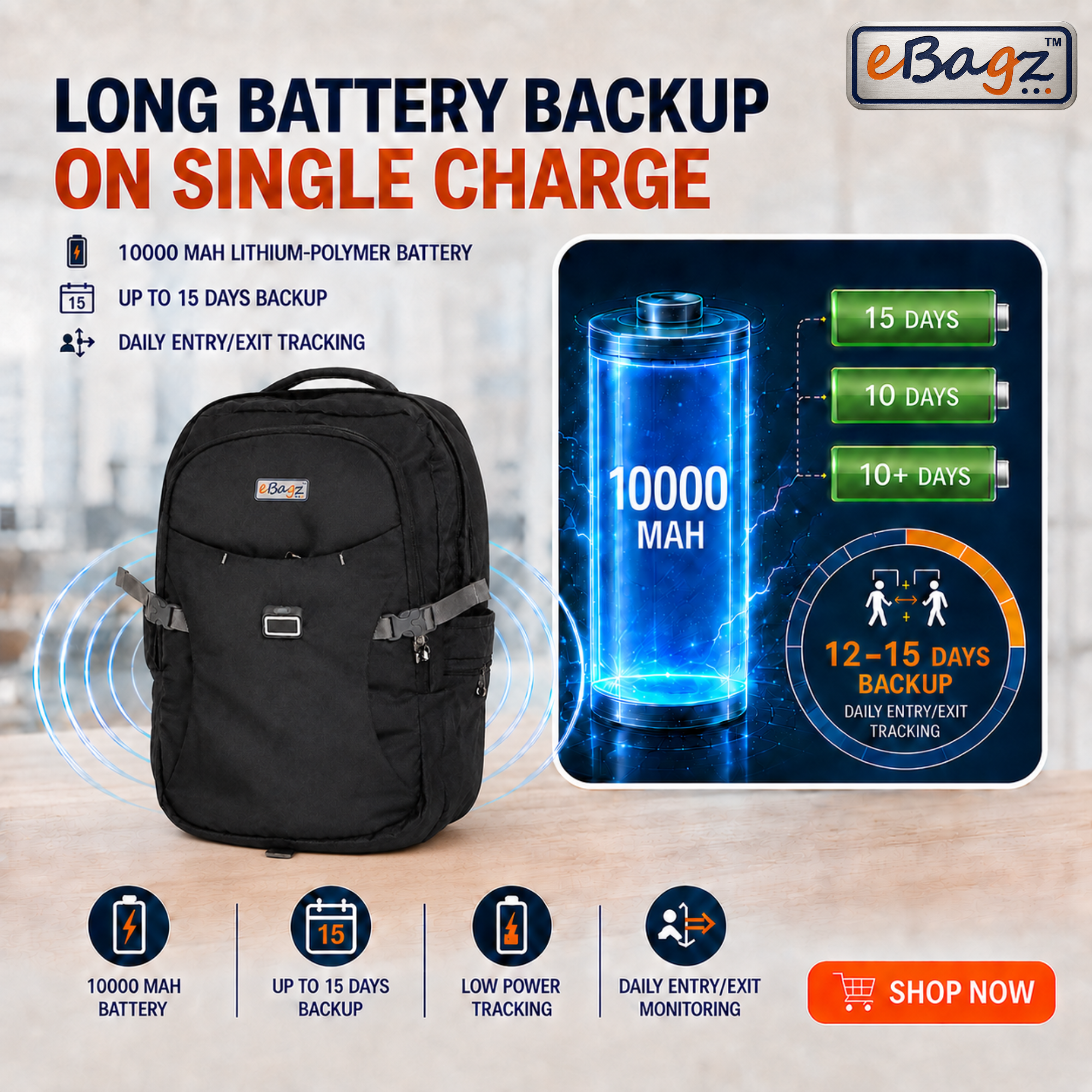 SecureMate-I 45 Liter GPS Backpack