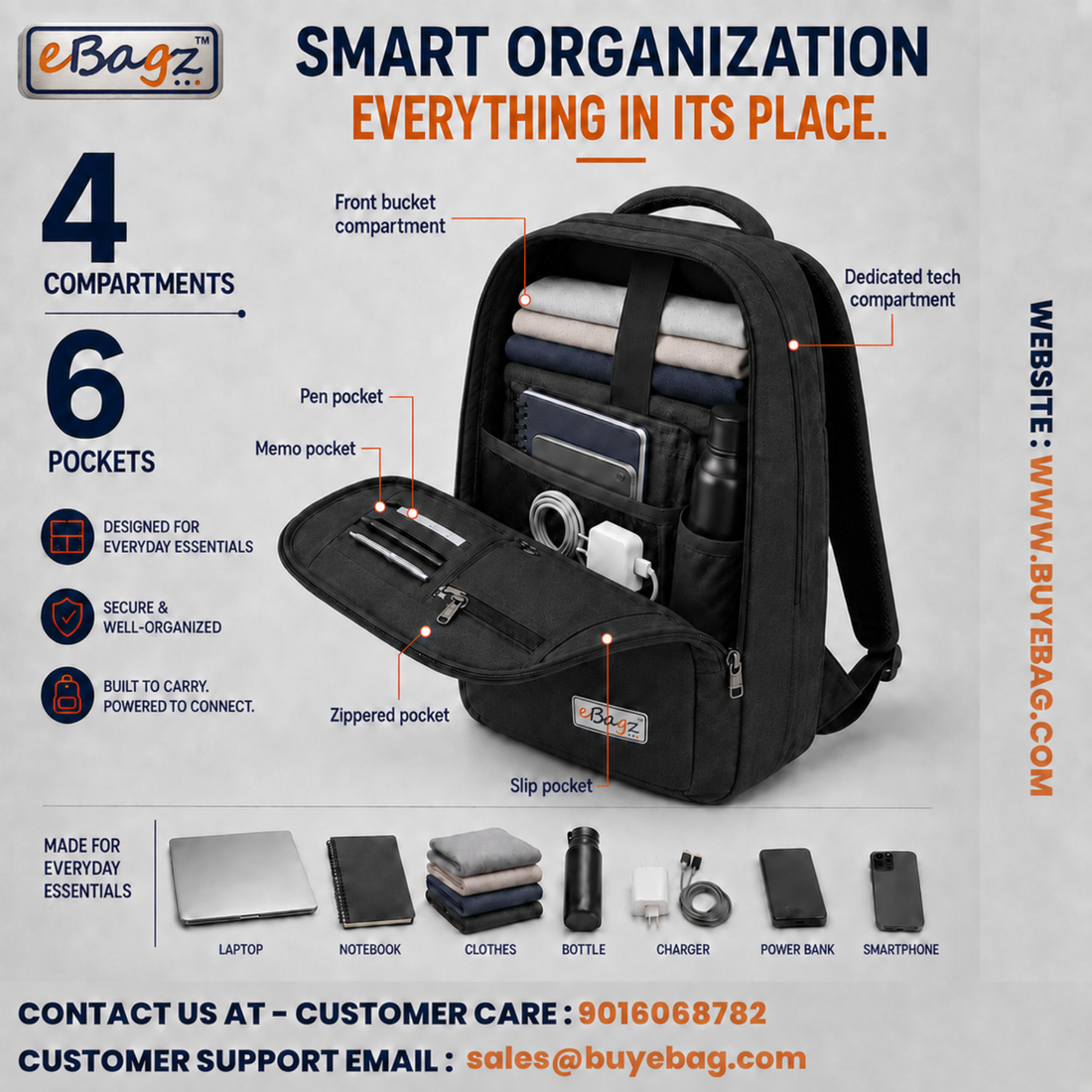 TrackMate-V 45 Liter GPS + Voice Monitor Backpack