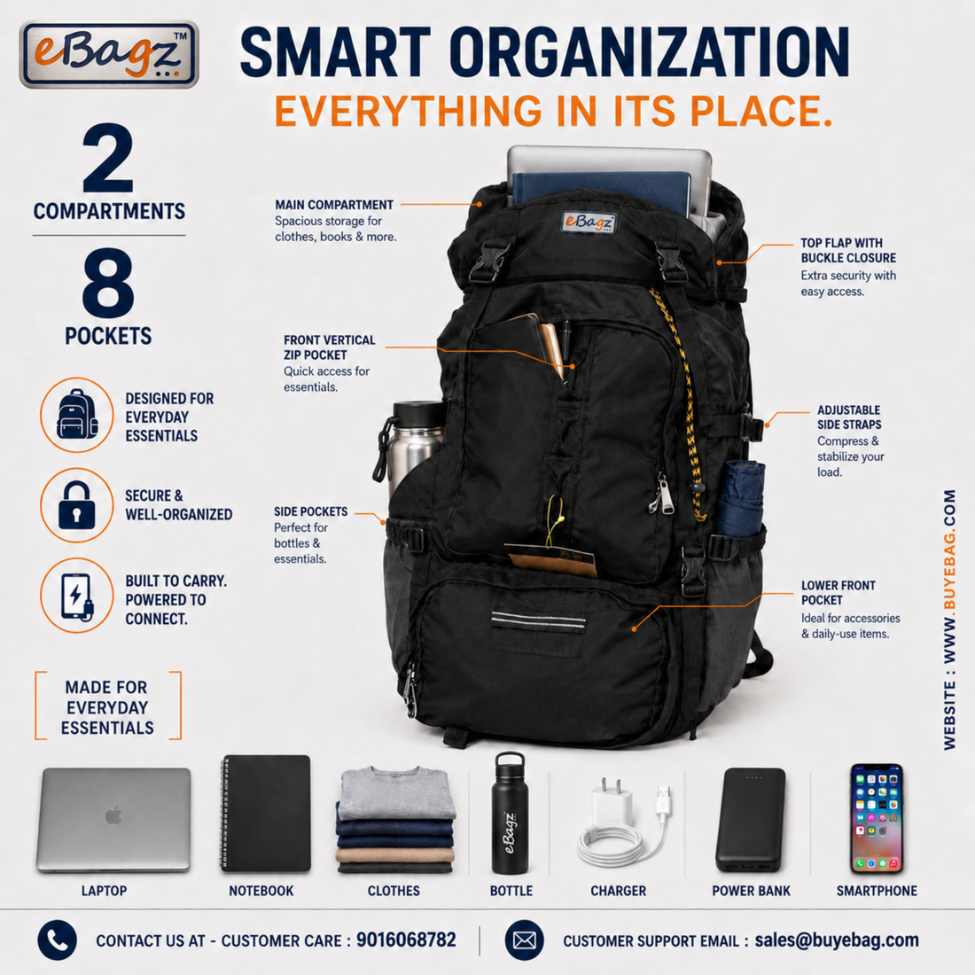 GeoGuard-I 60 Liter GPS Rucksack