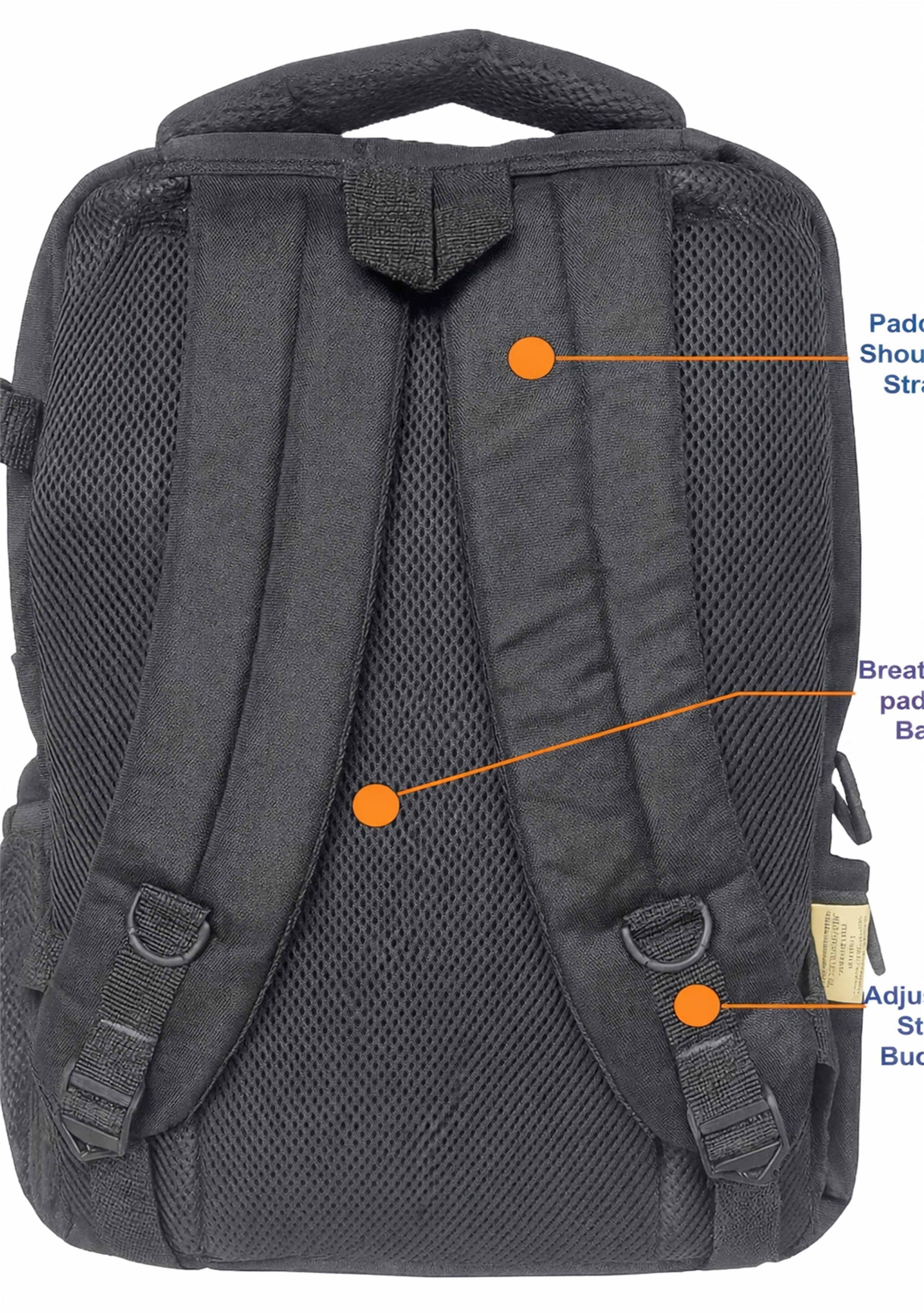 SafeGo-I 22 Liter Black GPS Backpack