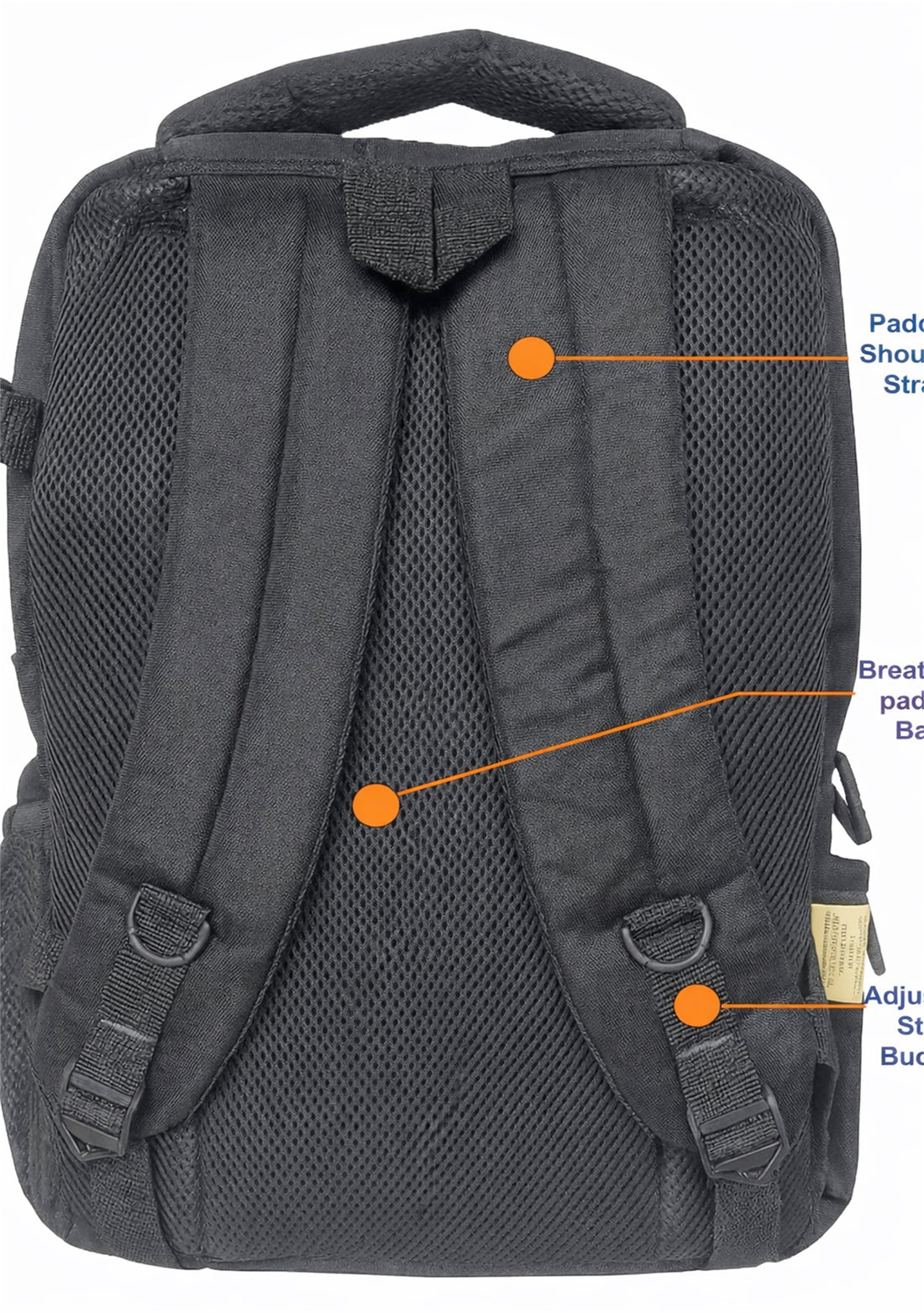 SafeGo-I 22 Liter Black GPS Backpack