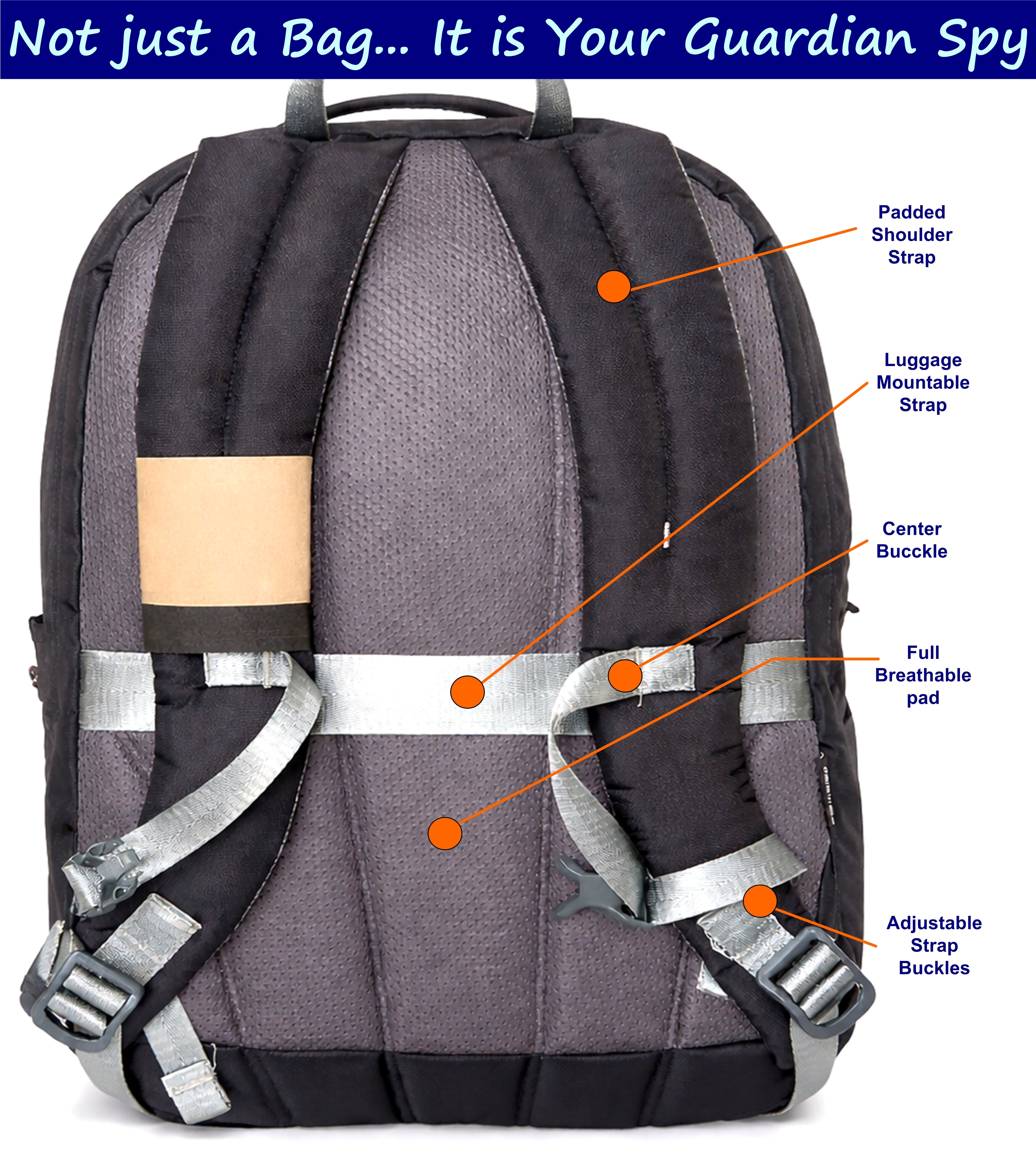 TrackMate-V 45 Liter GPS + Voice Monitor Backpack