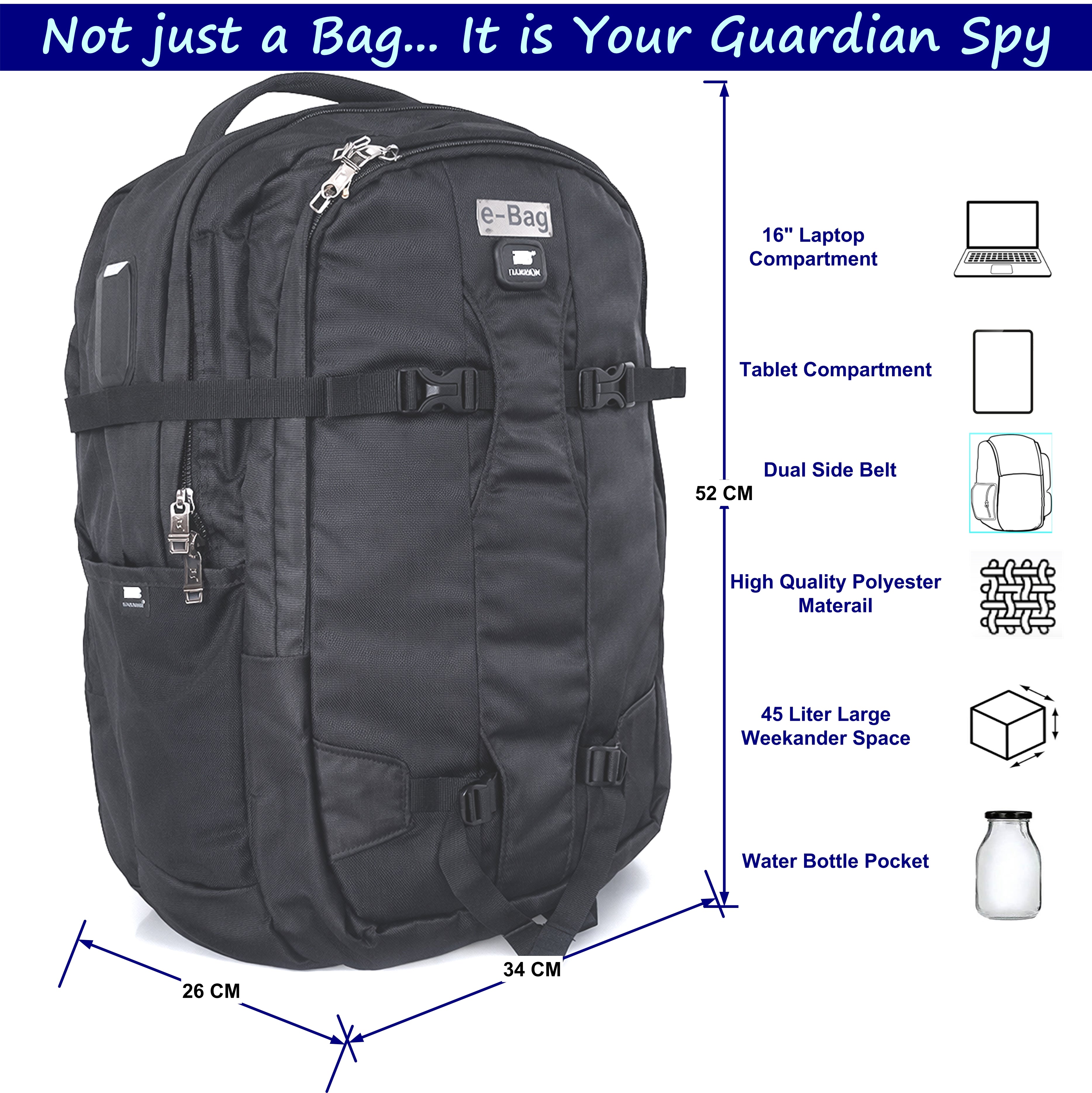 GeoConnect-I 45 Liter GPS Rucksack
