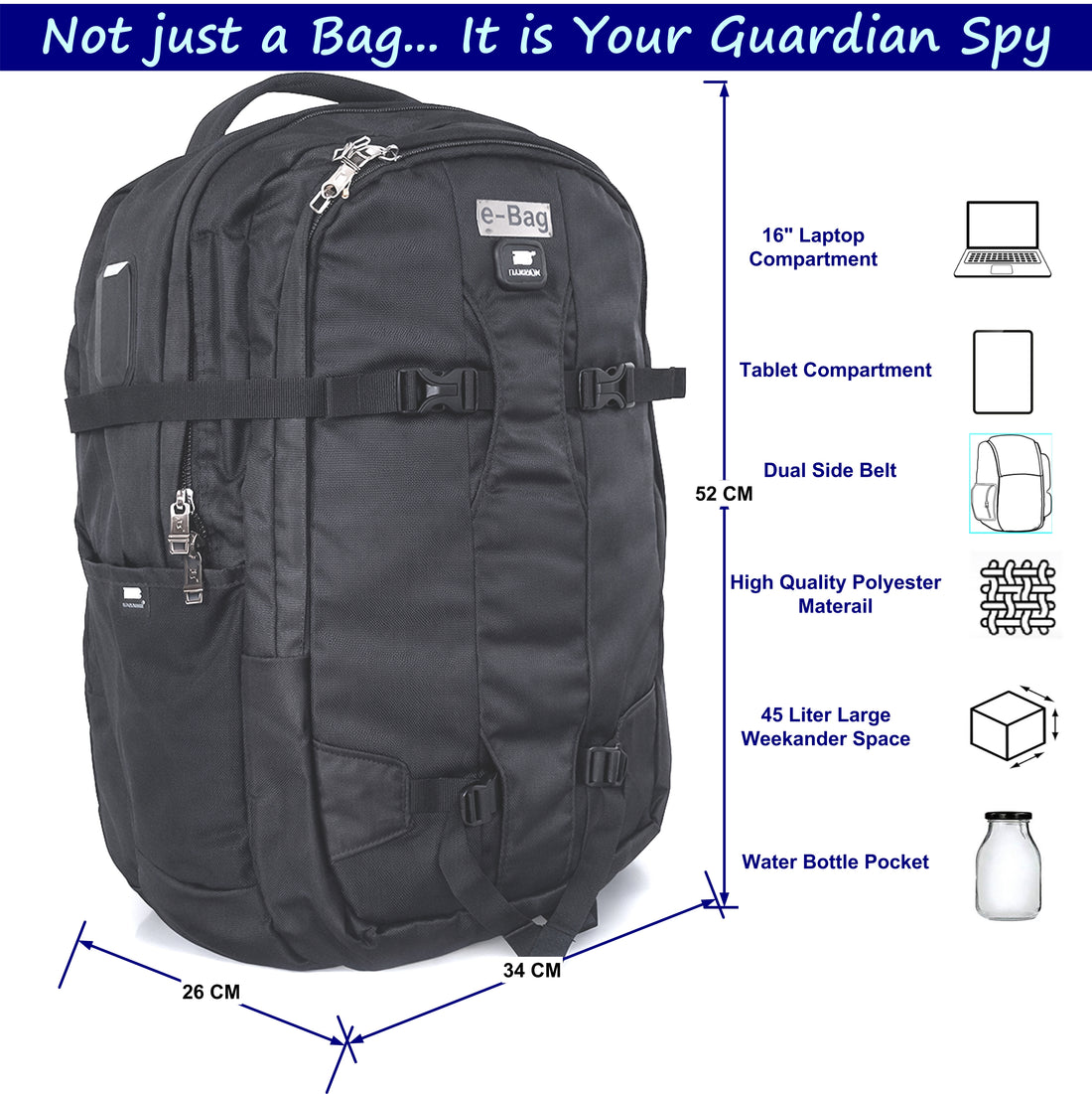 GeoConnect-I 45 Liter GPS Rucksack
