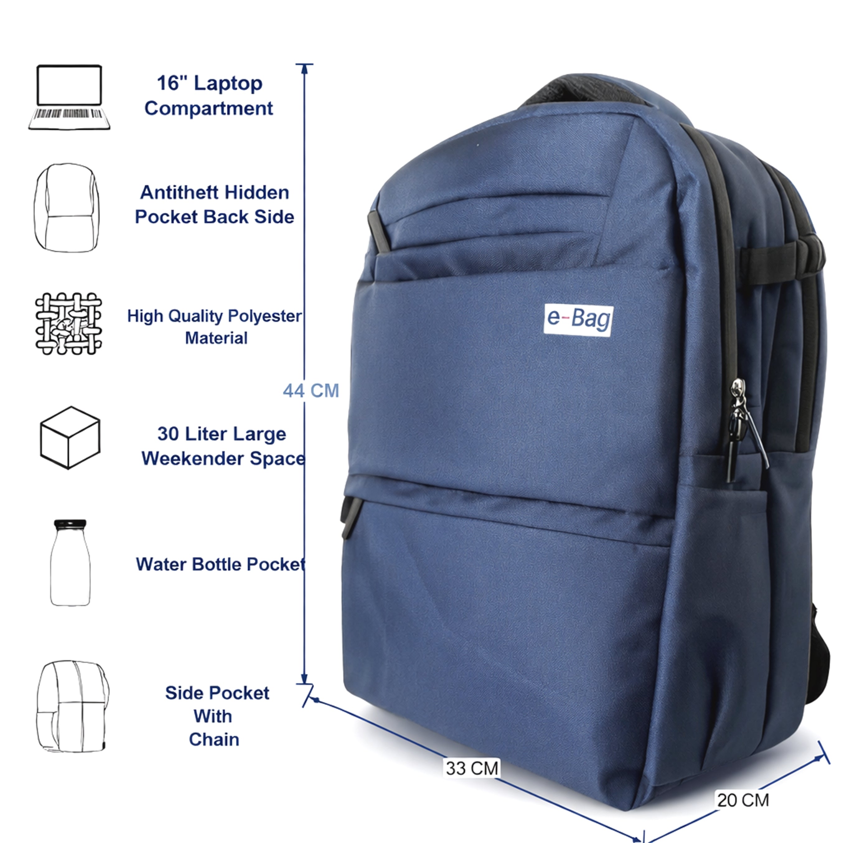 Backpack Safeyo - I Blue