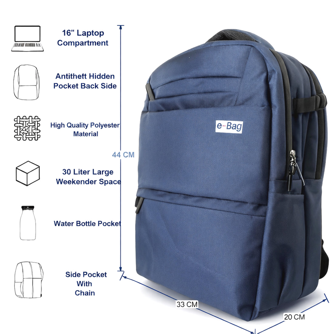 Backpack Safeyo - I Blue