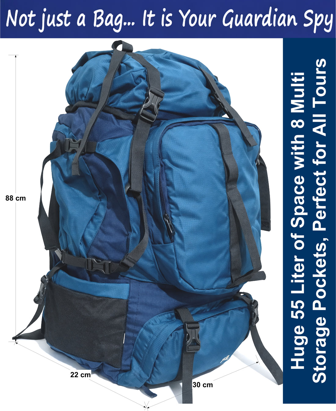 GeoSmart-V 55 Liter GPS + Voice Monitor Rucksack