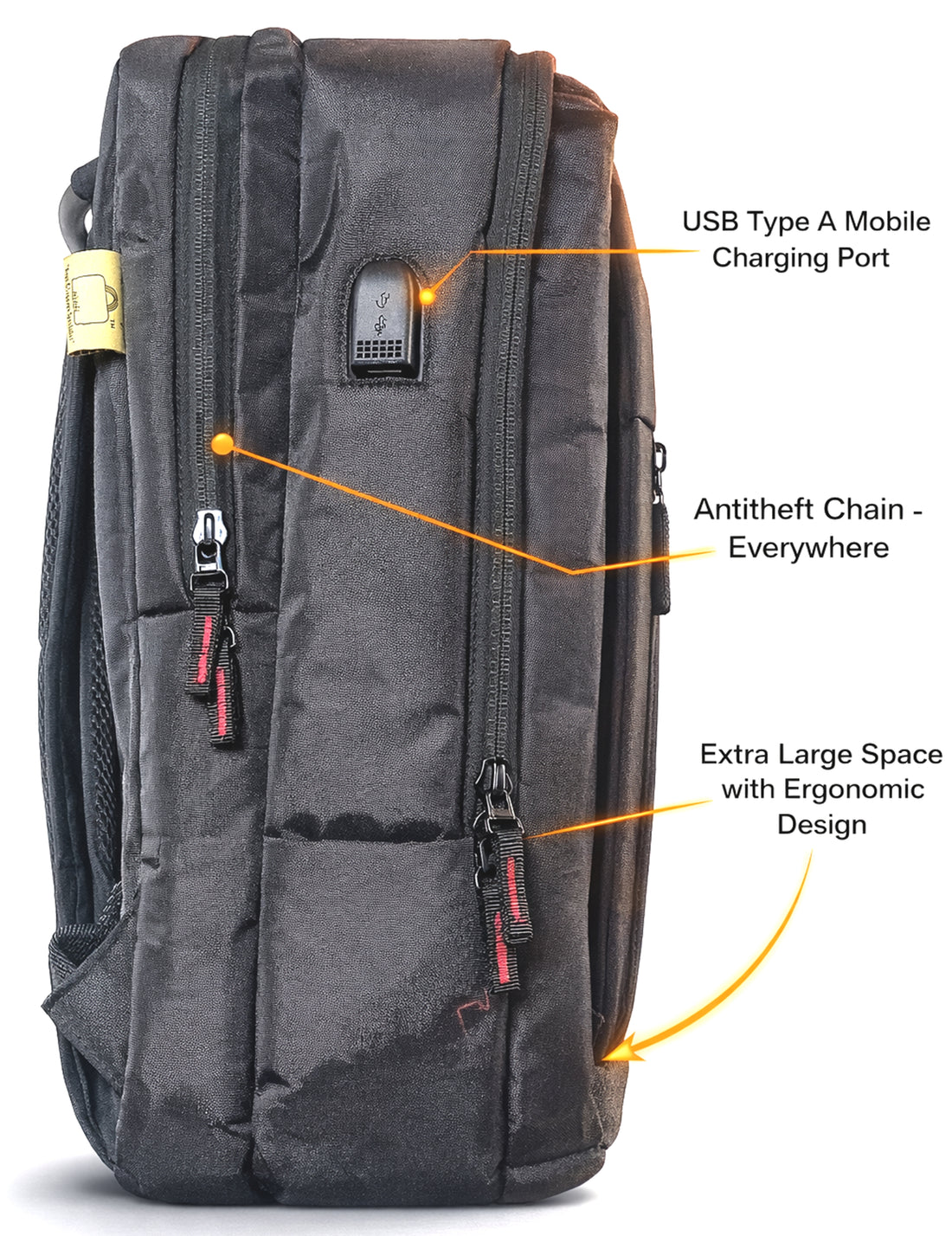 SafeCharge-V 20 Liter GPS+Voice Monitor + USB Charger Backpack